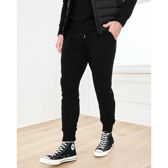 New Quince Men's Black Mongolian Cashmere Jogger Sweatpants Size Medium 1244 - Picture 3 of 14